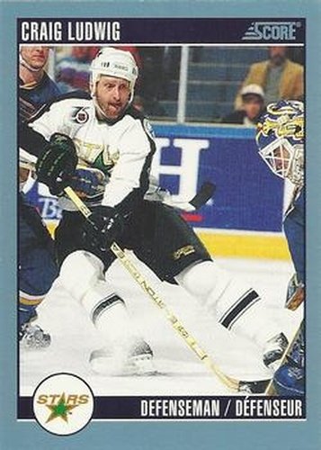 #94 Craig Ludwig - Minnesota North Stars - 1992-93 Score Canadian Hockey