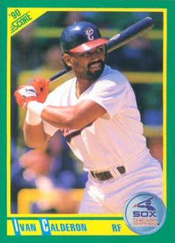 #94 Ivan Calderon - Chicago White Sox - 1990 Score Baseball