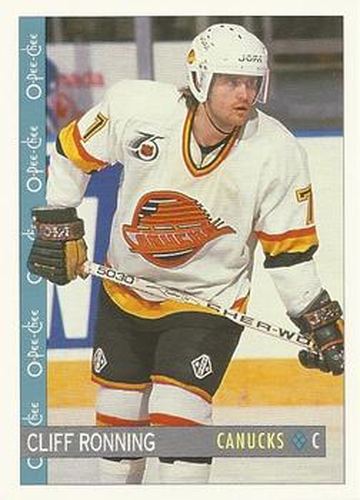 #94 Cliff Ronning - Vancouver Canucks - 1992-93 O-Pee-Chee Hockey