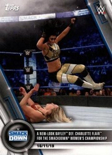 #94 A New-Look Bayley def. Charlotte Flair for the SmackDown Women's Championship - 2020 Topps WWE Women's Division Wrestling