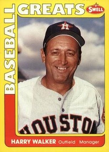 #94 Harry Walker - Houston Astros - 1991 Swell Baseball Greats