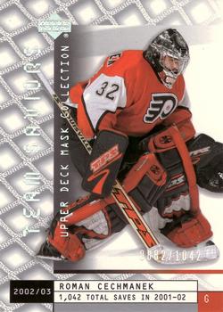 #94 Roman Cechmanek - Philadelphia Flyers - 2002-03 Upper Deck Mask Collection Hockey