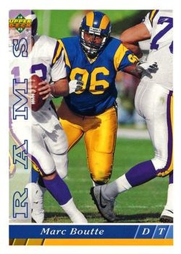 #94 Marc Boutte - Los Angeles Rams - 1993 Upper Deck Football