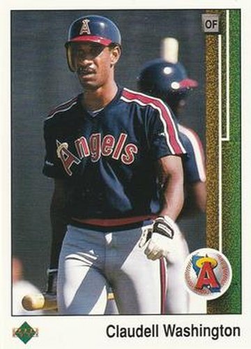 #794 Claudell Washington - California Angels - 1989 Upper Deck Baseball