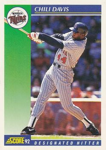 #94 Chili Davis - Minnesota Twins - 1992 Score Baseball