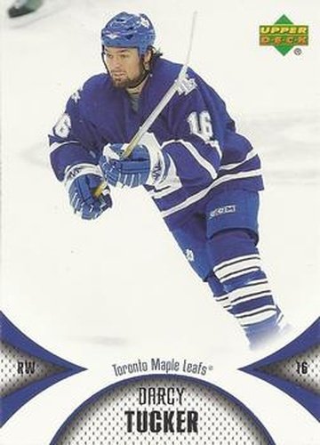 #94 Darcy Tucker - Toronto Maple Leafs - 2006-07 Upper Deck Mini Jersey Hockey