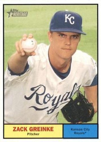 #94b Zack Greinke - Kansas City Royals - 2010 Topps Heritage Baseball