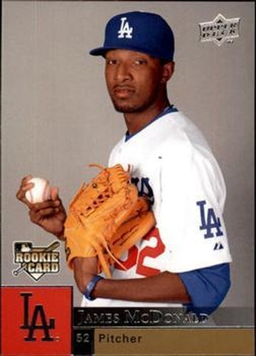 #950 James McDonald - Los Angeles Dodgers - 2009 Upper Deck Baseball
