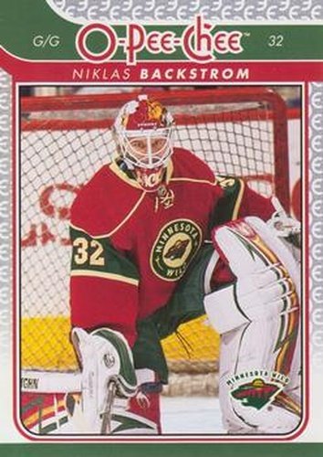 #106 Niklas Backstrom - Minnesota Wild - 2009-10 O-Pee-Chee Hockey