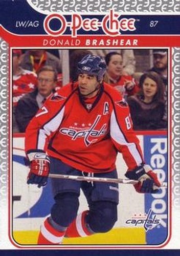 #114 Donald Brashear - Washington Capitals - 2009-10 O-Pee-Chee Hockey