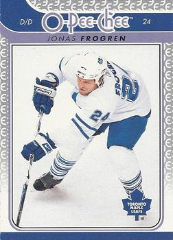 #115 Jonas Frogren - Toronto Maple Leafs - 2009-10 O-Pee-Chee Hockey