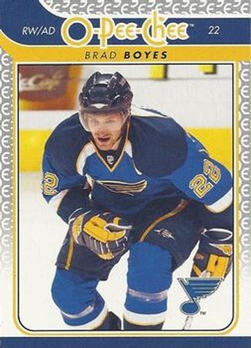 #130 Brad Boyes - St. Louis Blues - 2009-10 O-Pee-Chee Hockey