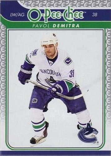 #132 Pavol Demitra - Vancouver Canucks - 2009-10 O-Pee-Chee Hockey
