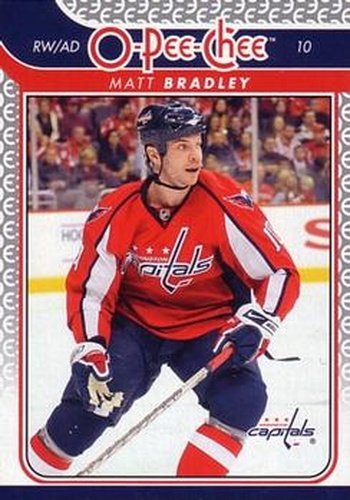 #133 Matt Bradley - Washington Capitals - 2009-10 O-Pee-Chee Hockey