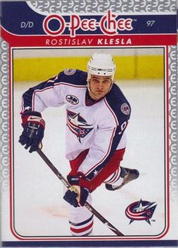 #139 Rostislav Klesla - Columbus Blue Jackets - 2009-10 O-Pee-Chee Hockey