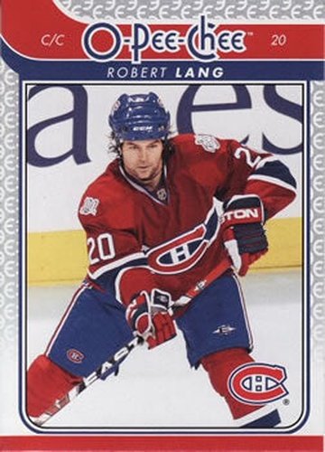 #143 Robert Lang - Montreal Canadiens - 2009-10 O-Pee-Chee Hockey