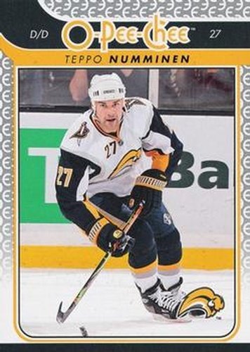 #154 Teppo Numminen - Buffalo Sabres - 2009-10 O-Pee-Chee Hockey
