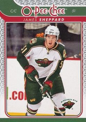 #161 James Sheppard - Minnesota Wild - 2009-10 O-Pee-Chee Hockey