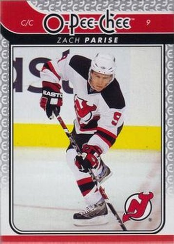 #162 Zach Parise - New Jersey Devils - 2009-10 O-Pee-Chee Hockey