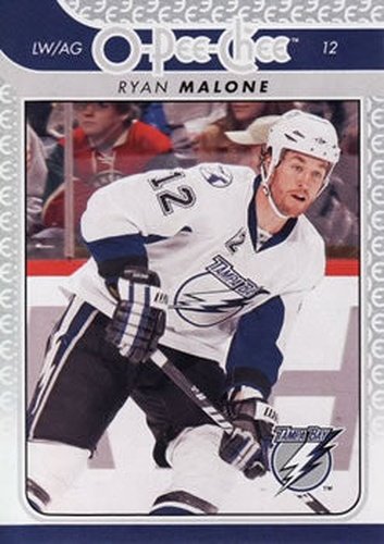 #168 Ryan Malone - Tampa Bay Lightning - 2009-10 O-Pee-Chee Hockey