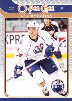#171 Kyle Brodziak - Edmonton Oilers - 2009-10 O-Pee-Chee Hockey