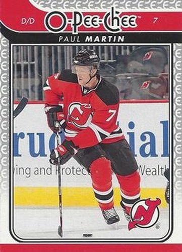 #182 Paul Martin - New Jersey Devils - 2009-10 O-Pee-Chee Hockey