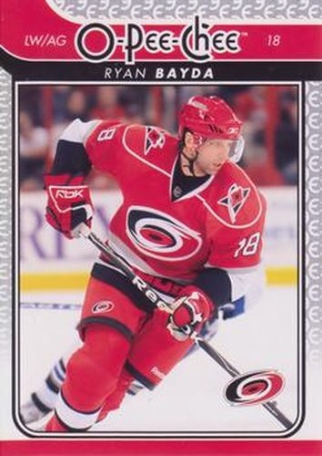 #187 Ryan Bayda - Carolina Hurricanes - 2009-10 O-Pee-Chee Hockey
