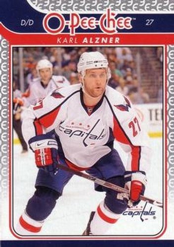 #18 Karl Alzner - Washington Capitals - 2009-10 O-Pee-Chee Hockey