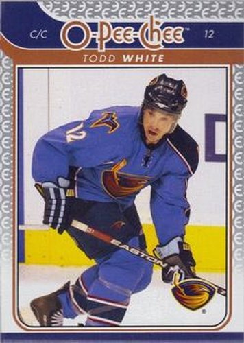 #190 Todd White - Atlanta Thrashers - 2009-10 O-Pee-Chee Hockey