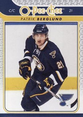 #204 Patrik Berglund - St. Louis Blues - 2009-10 O-Pee-Chee Hockey