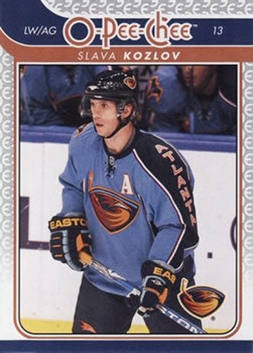 #208 Slava Kozlov - Atlanta Thrashers - 2009-10 O-Pee-Chee Hockey