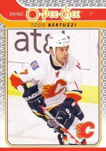 #210 Todd Bertuzzi - Calgary Flames - 2009-10 O-Pee-Chee Hockey