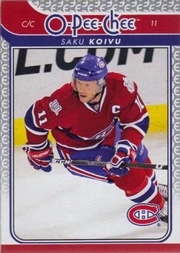 #217 Saku Koivu - Montreal Canadiens - 2009-10 O-Pee-Chee Hockey