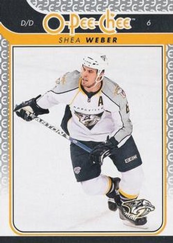 #225 Shea Weber - Nashville Predators - 2009-10 O-Pee-Chee Hockey