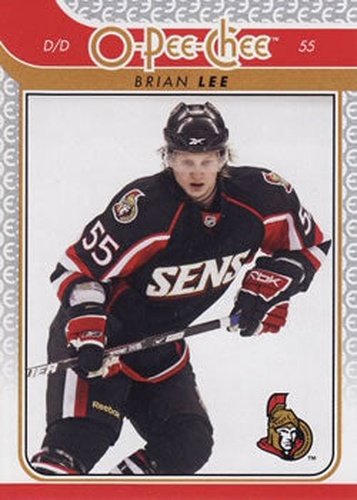 #239 Brian Lee - Ottawa Senators - 2009-10 O-Pee-Chee Hockey