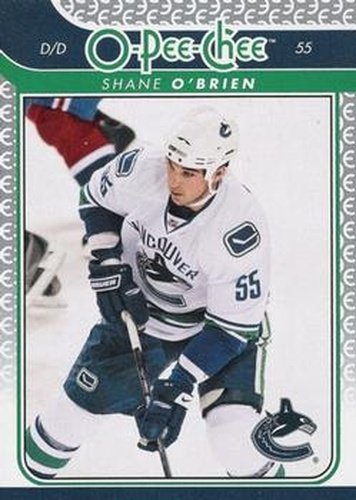 #244 Shane O'Brien - Vancouver Canucks - 2009-10 O-Pee-Chee Hockey