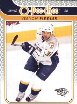 #245 Vernon Fiddler - Nashville Predators - 2009-10 O-Pee-Chee Hockey