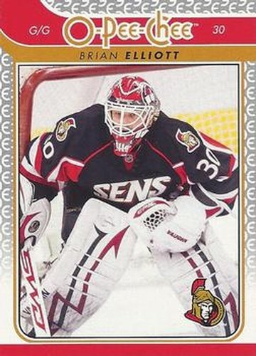 #258 Brian Elliott - Ottawa Senators - 2009-10 O-Pee-Chee Hockey