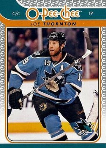 #260 Joe Thornton - San Jose Sharks - 2009-10 O-Pee-Chee Hockey