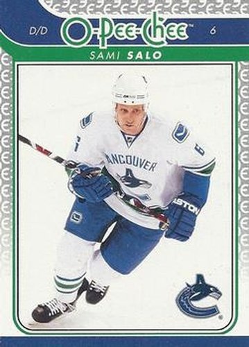 #265 Sami Salo - Vancouver Canucks - 2009-10 O-Pee-Chee Hockey