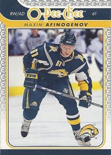 #267 Maxim Afinogenov - Buffalo Sabres - 2009-10 O-Pee-Chee Hockey