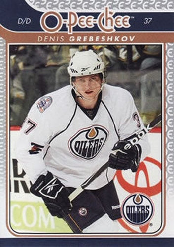 #272 Denis Grebeshkov - Edmonton Oilers - 2009-10 O-Pee-Chee Hockey