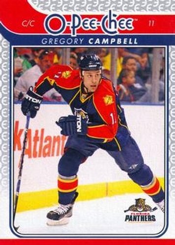 #27 Gregory Campbell - Florida Panthers - 2009-10 O-Pee-Chee Hockey