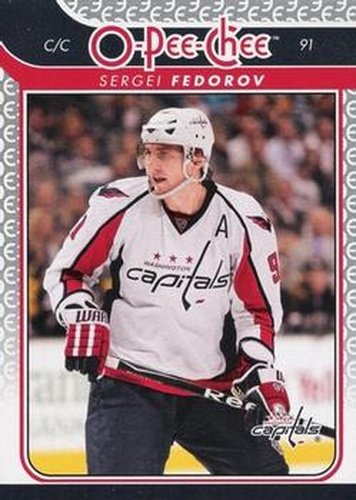 #283 Sergei Fedorov - Washington Capitals - 2009-10 O-Pee-Chee Hockey