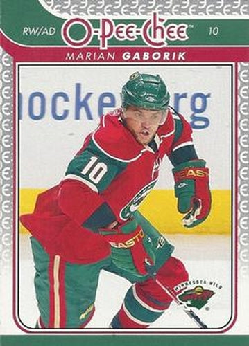 #294 Marian Gaborik - Minnesota Wild - 2009-10 O-Pee-Chee Hockey