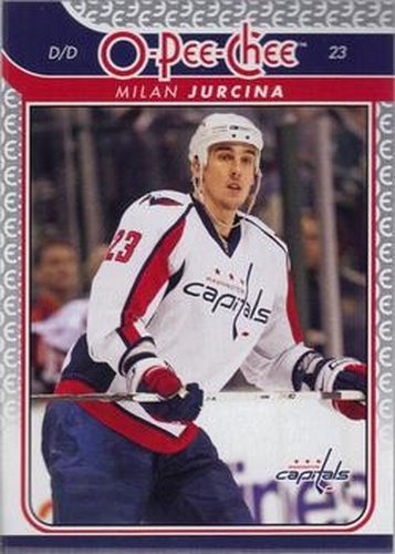 #303 Milan Jurcina - Washington Capitals - 2009-10 O-Pee-Chee Hockey