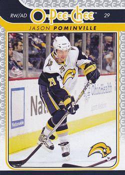 #307 Jason Pominville - Buffalo Sabres - 2009-10 O-Pee-Chee Hockey