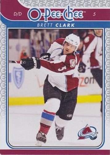 #310 Brett Clark - Colorado Avalanche - 2009-10 O-Pee-Chee Hockey