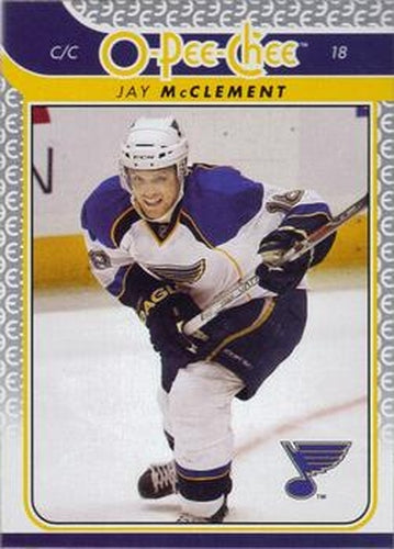 #321 Jay McClement - St. Louis Blues - 2009-10 O-Pee-Chee Hockey