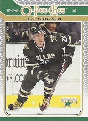 #331 Jere Lehtinen - Dallas Stars - 2009-10 O-Pee-Chee Hockey